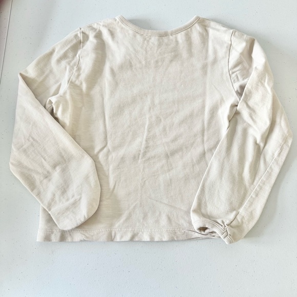 H&M Cream and Pink Long Sleeve Tees Monaco Tennis Collection Kids 6-7 - Picture 4 of 4